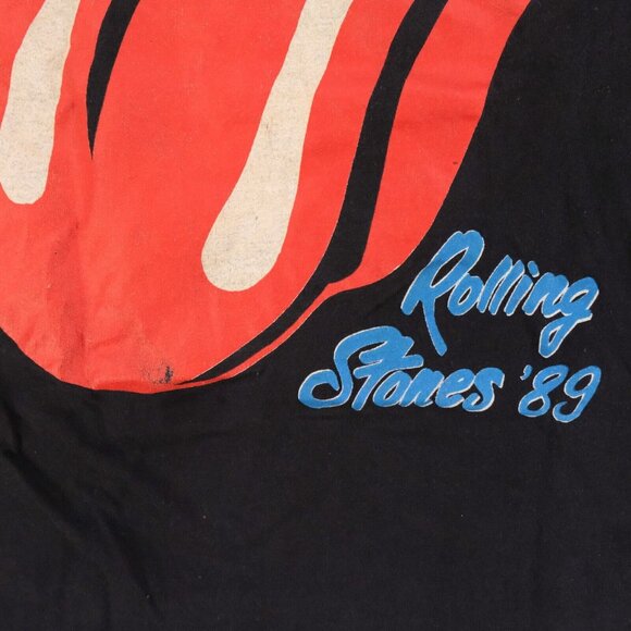 Vintage 1989 Rolling Stones Steel Wheels Concert Tour Single Stitch T-Shirt M - Picture 4 of 8